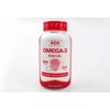 KEN Triple Strength Omega 3 Fish Oil with DHA 1000mg and EPA 500mg, Brain and Joint Support Supplement, Omega 3 Fatty Acids for Circulatory Support, Non-GMO 120 Halal Bovine Burpless Softgels
