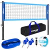 Outdoor Portable Volleyball Net Set with Anti-Sag Winch System