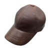 Lukkizara Real Genuine Lambskin Leather Baseball Cap Hat Sports Visor