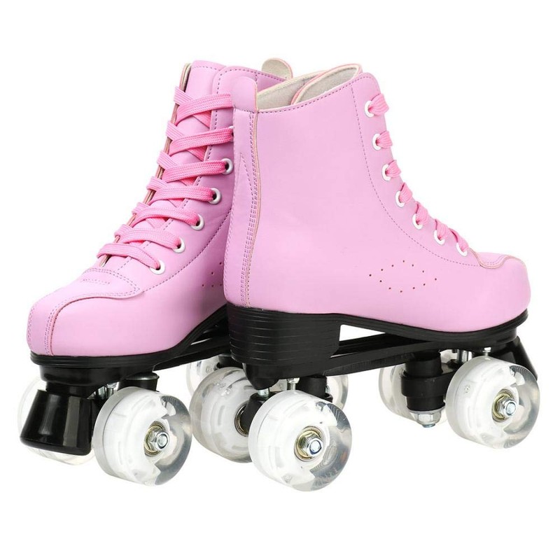 XUDREZ Roller Skates Womens, Shiny High Top PU Leather Classic