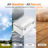 QILIPSU Waterproof Junction Box IP67 Outdoor Plastic Electrical Project Enclosure