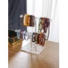 Moovul Clear Acrylic Round Bracelet Display Holder 2 Tier T-Bar