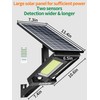 intelamp Solar Outdoor Lights with Dual Sensors,12500mAh 2000LM 240° Wide