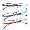 FONHCOO Reading Glasses for Women Men, Blue Light Blocking Reading