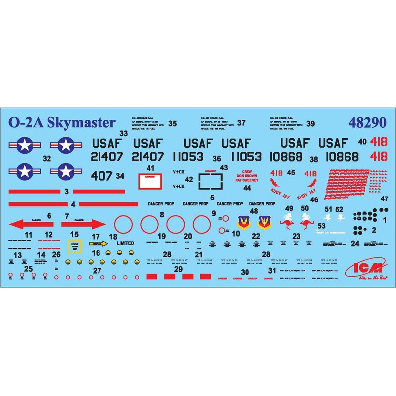 ICM ICM48290 1:48-Cessna O-2A Skymaster (Recon.)