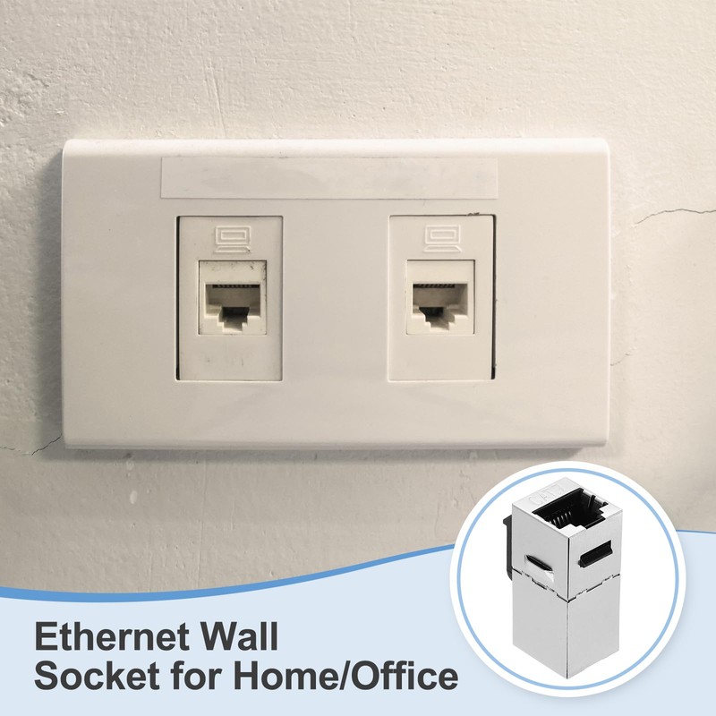 sourcing map 2 Pack RJ45 Cat 7 Ethernet Coupler, Cat7