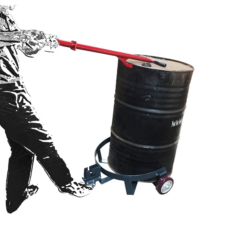 55 Gallon Drum Dolly, Drum Caddy, Drum Truck, Steel, PU