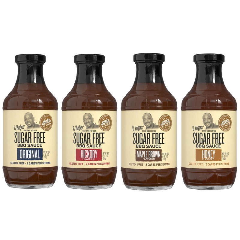 G Hughes Sugar Free, BBQ Sauce Variety Pack - Original,