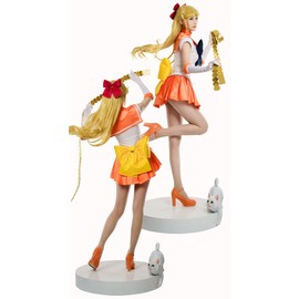 SINUOMING Anime Sailor Costume Aino Women's Men's Adult Cosplay 7 Pcs Set Dress (XL)