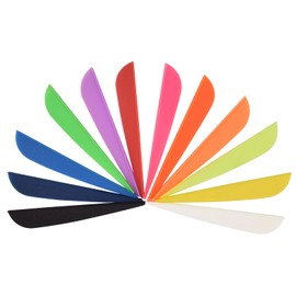 GPP 100PK 3 inch Plastic Arrow Vane TPU Fletchings for DIY Arrow Archery Bow,Pink