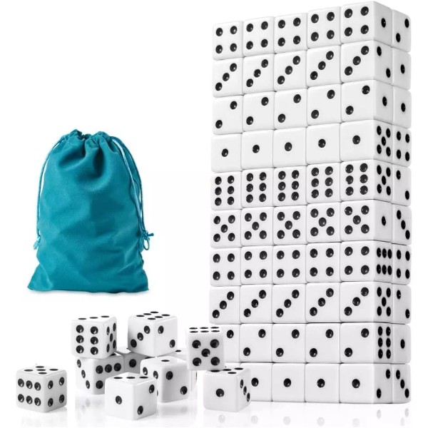Does not apply 100 Pieces Premium 16mm Standard Game Dices