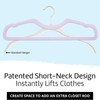 CUTSKY Velvet Hangers 50 Pack, Ultra Slim & Short Neck
