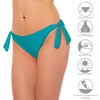 Aquarti Women's Bikini Bottoms Side Tie Hip Briefs in Beautiful