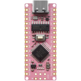 NULLLAB Type-C Nano Board No Headers, Arduino Compatible, Castellated Mounting Holes for Board-to-Board Soldering, Support Arduino IDE, Compact ATmega328P-AU Microcontroller Board
