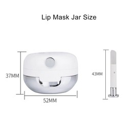 UPSTORE 2 Pack Empty Lip Balm Jars with Mirror and Silicone Lip Brush Refillable Lip Mask Containers Portable Lipstick Pots for DIY Lipstick Cream Travel Home Use