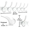 SKOLOO Coat Rack Wall Mounted - 6 Hooks, Heavy Duty,