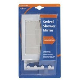 Homz Fogless Shower Mirror Plastic Frame White