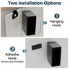 LINSSEN Stainless Steel Hanging Trash Can with Lid and Inner