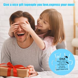 Sunwuun Step Dad Gifts Puzzles Shaped Acrylic Ornaments,Gifts for Stepdad from Stepdaughter Stepson,Birthday Christmas Fathers Day Presents for Step Dad