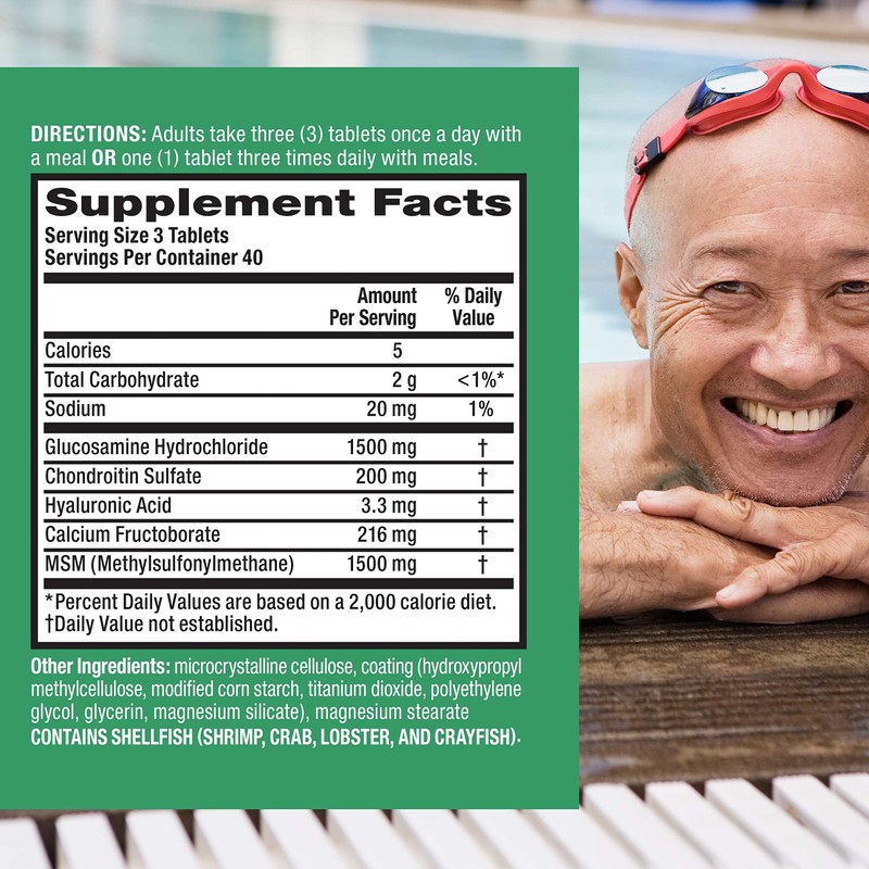 Move Free Advanced Glucosamine Chondroitin MSM Joint Support Supplement, Supports