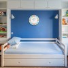 MPM Quality Colourful Children's Plastic Wall Clock, Blue/Colourful, Large Colourful