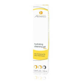 AESTHETICO Hydrating cleansing gel, moisturising oleo cleansing gel for dry or mature skin, ideal for removing eye makeup, 100 ml