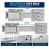 Flip Gate Latch with Padlock Hole,gate Latch for Fence, Heavy