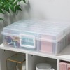 Novelinks Stackable Plastic Clear Storage Box Containers with Latching Lid
