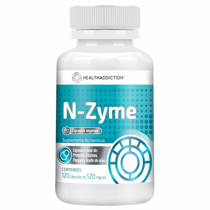 HEALTHADDICTION - Enzimas Digestivas Avanzadas, Cápsulas de 520mg con Lactasa,