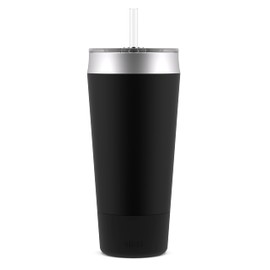 Ello Beacon Vacuum Insulated Stainless Steel Tumbler with Slider Lid and Optional Straw 32 oz