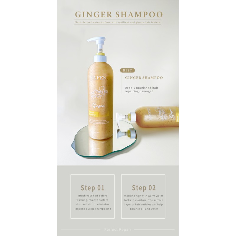IOCell Networks Kafen Ginger Shampoo / Conditioner (250ml / 760ml