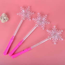 JORCEDI 5 Pcs LED Light Up Wands Magic Wand For Party, Concert and Event (Snowflake)