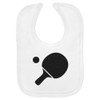 Azeeda 'Ping Pong Paddle With Ball' Soft Cotton Baby Bib