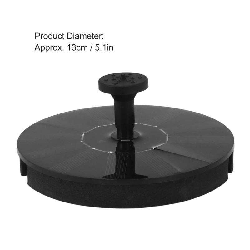 Haofy Fuente Solar Fuente de Agua Flotante Multi-Boquilla Ahorro de