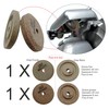 Sharpener with Grinding Blade, 2 Sanding Discs, Compatible with RGV,