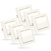 ABSINA 6 x Flush-Mounted Push Button Light Switch 250 V