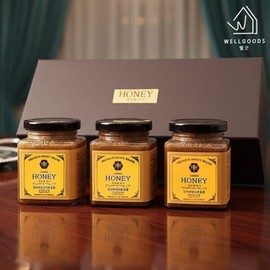 Well Good Luxury Local Honey 3 Types Gift Set No. 1 (750g Dora Cinnamon Ginger) / 웰굿명품 토종벌꿀 3종 선물세트 1호(750g도라계피생강)
