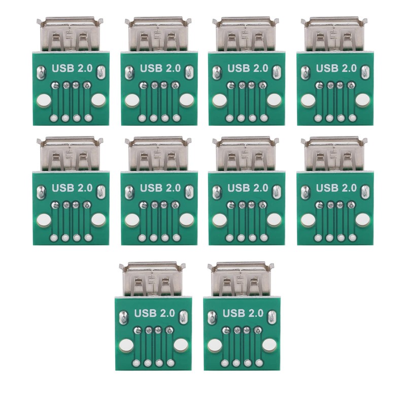 Female USB Breakout Board USB to DIP 2.54 mm Pitch