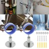 ZUDKSUY 2 Pack 2-1/4 Inch Wall Mount Ceiling Mount Pipe