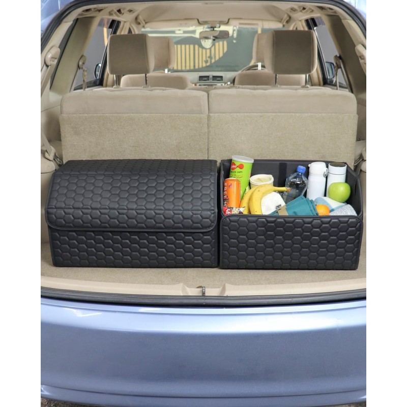 Owleys Trunk Organizer For Car - Collapsible Storage Bins -