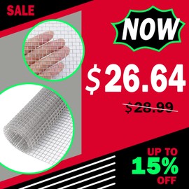 1 Roll 5 Mesh Wire Mesh Screen - 16" X 144" Screen Mesh for Corrosion-Resistant Fencing, High-Temp Filters, Farm Barriers, Crafting, and Outdoor Projects