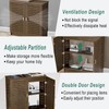 LXSEHN WiFi Router Storage Cabinet, PVC Floor Standing Router Storage