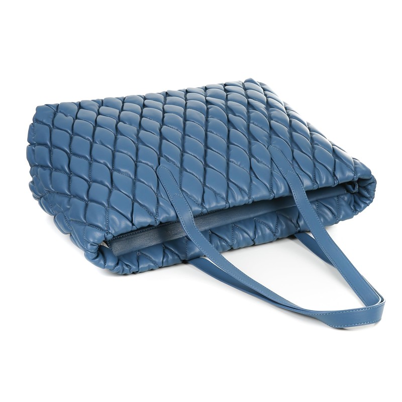 Tecpex Quilted Puffer Tote, Cotton Padded and Foldable Travel Handbag
