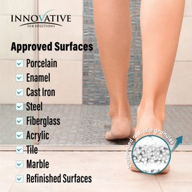 Tub Guard Anti Slip - Clear Bathtub & Shower Grip Textured Non Slip Coating for Slippery Tubs or Shower Floors - 2 oz. (1 Tub or Shower Pan)