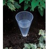 Testwest TRADITIONAL CLEAR PLASTIC RAIN WEATHER GAUGE CONE WITH SPIKE