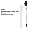 Yoghurt Thermometer - 150mm Includes Protective Case with Recommended Zones