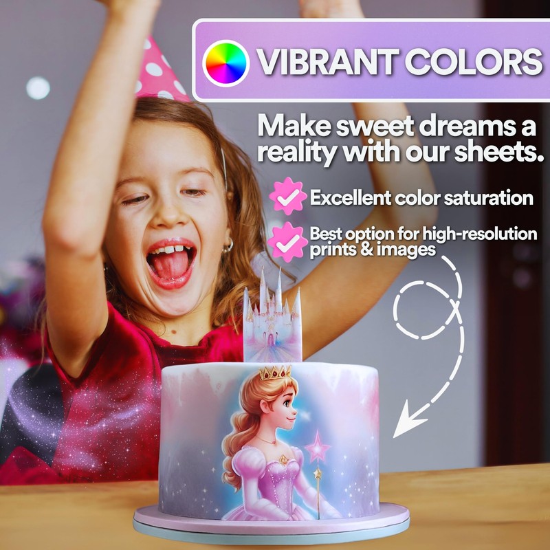 paper2eat Frosting Sheets Premium 8.5“ x 11“ - 3 Count