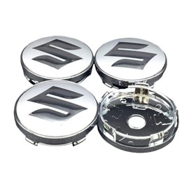 Car Wheel Center Cap, Suzuki, Universal, Wheel Cap, Swift, Jinny, MR Wagon, Alto, Ignise, Wagon R, Compatible with All Series, Car Hub Cap, Car Wheel Cover, Wheel Center Cap, Emblem Sticker, Car