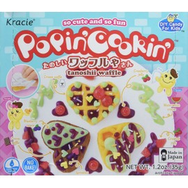 Kracie Popin' Cookin' Diy Candy for Kids, Waffle Kit, 1.2 Ounce