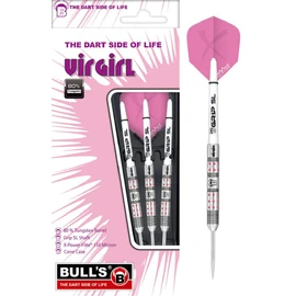 Bull's Virgirl Vr1 Steel Dart 21g, Silver/Pink